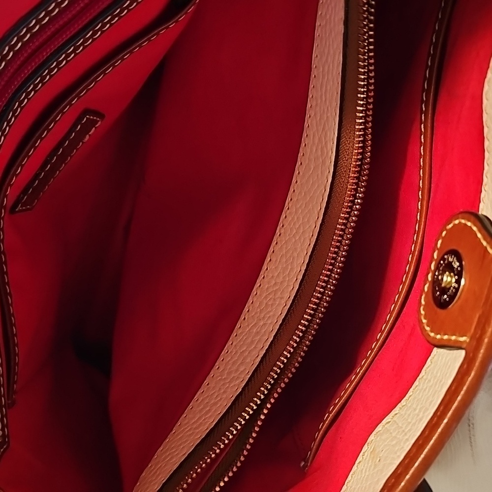 Dooney & Bourke Brielle Blush Pink Pebble Leather Satchel With Wallet - Picture 7 of 15
